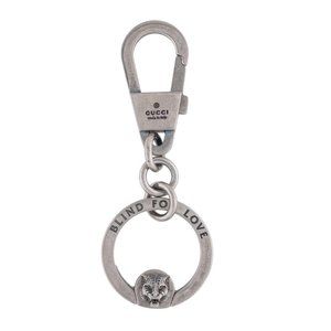 GUCCI Gucci Blind for Love Tiger Head Keychain